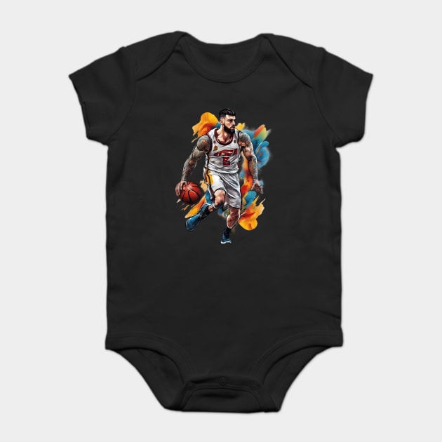 Basketball Player Baby Bodysuit by animegirlnft